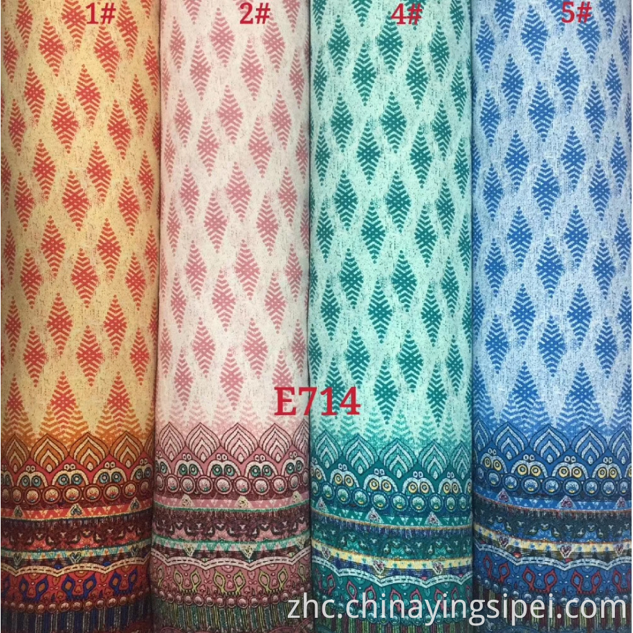 ISP Textlie Challis 45s*45S纺织品旋转100％人造丝印刷织物数字印刷制造商